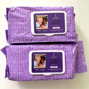 2 PK Grooming Pet 200 Wipes Dogs Hypoallergenic Lavender Sulfate & Cruelty Free